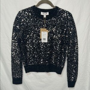 Michael Kors Black Sequin Sweater